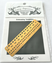 Lasting Impressions Brass Embossing Template B228 Hearts Dashes Dots 199... - $6.89