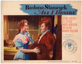 *Douglas Sirk&#39;s ALL I DESIRE (1953) Barbara Stanwyck &amp; Daughter Lori Nelson - £39.96 GBP