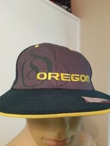 University of Oregon Ducks Football Baseball Hat Cap Green Gray Strapback - £10.91 GBP