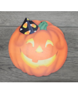 Vintage 1986 Hallmark Halloween Die Cut Jack O Lantern Pumpkin Decoration - £7.28 GBP