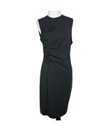 J.Crew 365 Womens Black Sleeveless Ruched Sheath Dress Size 10 Lyocell B... - $714.44 MXN