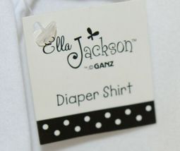 Ganz Ella Jackson Tie Suspenders Diaper Shirt Size 0 to 6 Months image 5