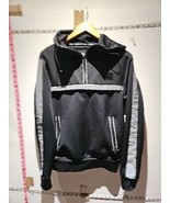 BLACK AND GREY HOODIE / JACKEY BY SUPPLY AND DEMAND NEW YORK SIZE S Expr... - £17.29 GBP