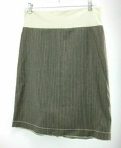 Sue Bradbury Skirt Size L Brown Pinstripe - £10.12 GBP