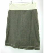 Sue Bradbury Skirt Size L Brown Pinstripe - £10.02 GBP
