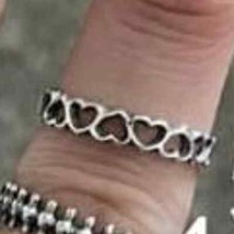 Sterling Open Heart Band Ring - 8 - $25.74