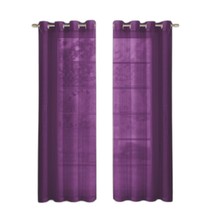 Set of Two 84&quot;  Purple Solid Modern Window Panels - $3,073.78 MXN