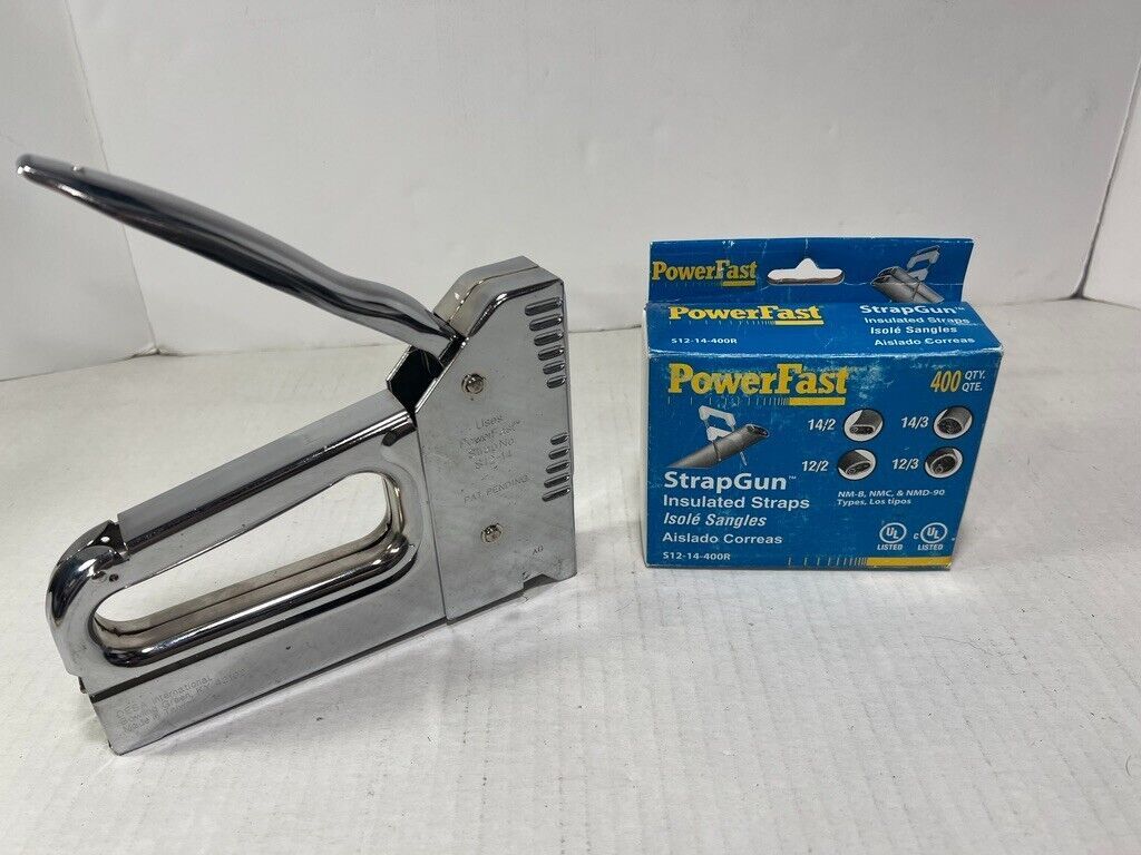 powerFast Strap Staple Gun S1214 for electrical cable romex DESA