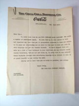 1913 Coca Cola Bottling Co Atlanta Ga Letter Letterhead recruiting customers - £59.71 GBP