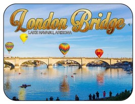Lake Havasu City Arizona with Hot Air Balloons Fridge Magnet - £6.25 GBP