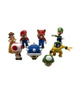 Nintend0 Mario Toy Figure Lot of 8 Mario Luigi Bowser Daisy Mushrooms - $31.95
