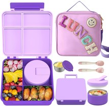 Kids Bento Lunch Box With 8Oz Soup Thermo, Kids Leakproof Lunch Food Containers  - $62.99