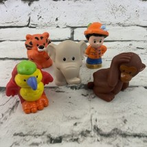 Fisher Price Little People Zoo Animal Figures Lot Of 5 Tiger Elephant - £15.81 GBP