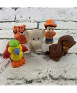 Fisher Price Little People Zoo Animal Figures Lot Of 5 Tiger Elephant - £15.56 GBP