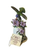 Bird Bell Figurine Hummingbird Humming Seymour Mann Bernini Connoisseur Flower - £39.62 GBP