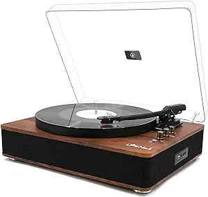 Record Player Turntable With Built-In Speakers And Usb Play&amp;Recording Be... - $222.99