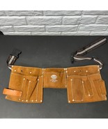 Nicholas heavy suede cowhide tool belt model 497 100% Split Leather EUC - £21.41 GBP