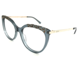 bebe Eyeglasses Frames BB7228 450 Clear Blue Gold Swarovski Crystals 56-... - £75.20 GBP