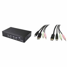 StarTech.com 4 Port DisplayPort KVM Switch - 4K 60Hz - Single Display - Dual Por - £318.54 GBP+