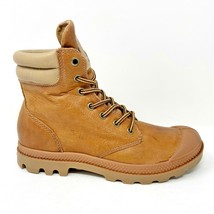 Palladium Wendy Tuga Whiskey Brown Womens Leather Combat Desert Boots 93612 239 - £47.04 GBP
