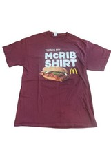 Vtg McDonalds “This is my McRib Shirt” Dr.Pepper &amp; McRib T-shirt Size Large - £77.20 GBP