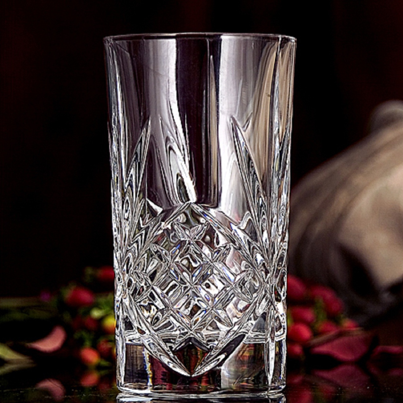 GODINGER DUBLIN CRYSTAL SET OF 12 HIGHBALL GLASSES (NEW) 10 OZ CAPACITY - £95.91 GBP