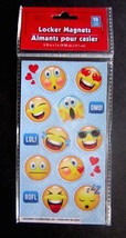 New Bright Yellow Smiley Emoji Faces Omg! Lol! Rofl! 10 Locker 1 1/4&quot; Magnets - £3.56 GBP