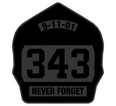 343 Helmet Shield Decal- Reflective Black Light Decal - Various Sizes - - £5.51 GBP+