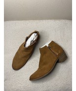 Aldo Ankle Boots Womens 8.5 Suede Camel Brown Leather - £19.00 GBP
