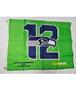 Seattle Seahawks vs Colts 10/01/2017 Giveaway Green 12 Rally Flag 25x18 ... - $165.51 MXN