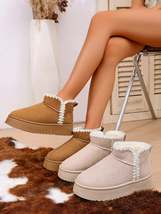 Cozy Winter Ankle Boots with Fluffy Fur Lining - $48.99