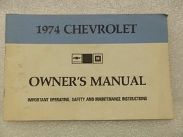 1974 Chevrolet Chevy Owners Manual 16016 - £13.42 GBP