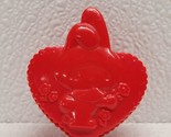 Vintage Plastic Sanrio My Melody 1976 Made In Japan Hello Kitty Red Clip - $12.77