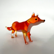 New Collection! Murano Glass, Handcrafted Unique Fox Figurine, Glass Art - $19.79