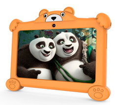 Pritom K7 Pro Panda Kids Tablet 2GB 32GB Quad Core 7.0&quot; Wi-FI Android 11 Orange - £95.89 GBP
