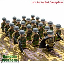 21pcs/set WW2 Allied Army Military US Troops Soldiers Infantry Minifigures Block - £19.10 GBP