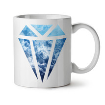 Abstract Diamond NEW White Tea Coffee Mug 11 oz | Wellcoda - $15.99