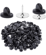 400Pcs PVC Rubber Pin Backs Butterfly Clutch Pin Tie Tacks Blank for Uni... - $268.28 MXN