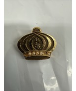 ΒΣΦ Beta Sigma Phi Vintage Lapel Pin - Sorority Pearl Gold Crown Member ... - $362.91 MXN