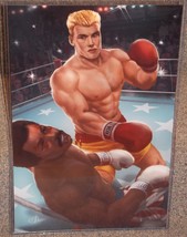 Rocky 4 Ivan Drago vs Apollo Creed Glossy Art Print 11x17 In Hard Plastic Sleeve - $24.99