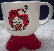Vintage Ronald McDonald Birthday Plastic Footed Mug 1984 - £3.18 GBP