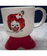 Vintage Ronald McDonald Birthday Plastic Footed Mug 1984 - $3.99