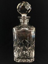 Atlantis Crystal Square Whiskey Decanter and Stopper FREE SHIPPING EUC Portugal - £55.54 GBP