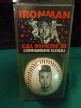 NEW....IRONMAN Commemorative Baseball CAL RIPKIN JR. with COA - £13.95 GBP