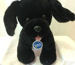 Build A Bear Promise Pets Black Lab Dog Puppy with Collar and Tag Clean ... - $22.57