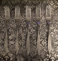 National Stainless Flatware Manon Japan 5 Dinner Forks - £19.69 GBP