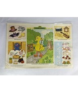 1981 Big Bird Sesame Street Activity Vinyl Placemat Restaurant Numbers L... - $361.56 MXN
