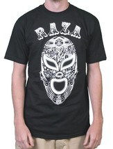 Raza Mens Black or Purple Lucha Libre Luchador Wrestling Campeon Mask T-... - £26.68 GBP