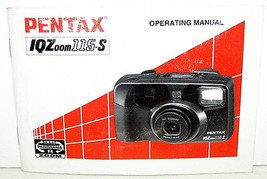 PENTAX IQZoom 115-S  OPERATING MANUAL - ORIGINAL 1992 - $8.15