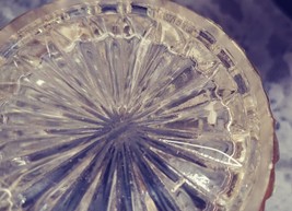 Vintage glass Tumble Up with diamond pattern and starburst image 7